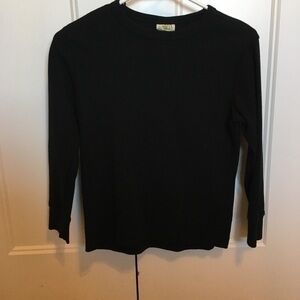 Boys size medium 7/8 Crazy 8 black thermal top